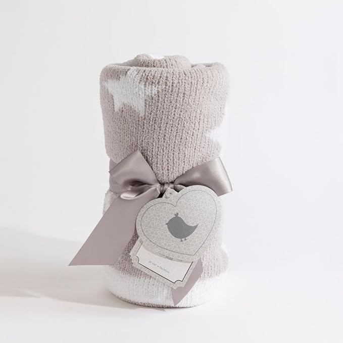 Living Textiles Chenille Knitted Blanket - Grey Galaxy