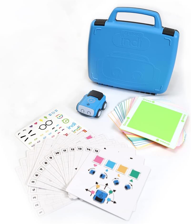 Sphero Indi Student Kit - Screenless Coding Robot for Kids 4+ - Introduce Computer Science Fundamentals - Solve Puzzles - Build & Create Mazes - Learn Coding Concepts - Educational STEM Toy