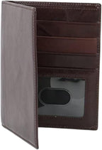 Passport Wallet Executive Boarding Pass Holder Radish Brown made with Cow Leather