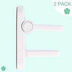 Door Lever Lock 2 Pack, No Drilling or Tools Needed for Installation, ABS Material Door Handle Baby Proof with Strong 3M Adhesive, Prevents Toddlers from Opening Doors