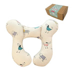 Baby Neck Pillows, Comfortable Baby Travel Head Neck Support for Car Seat Stroller Pushchair, Soft PP Cotton Travel Cushion for 0-1 Year Old Toddler Infant Newborn, Dogs
