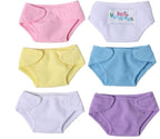 Baby Doll Toy 6 Pack Fabric Diapers, Pastels