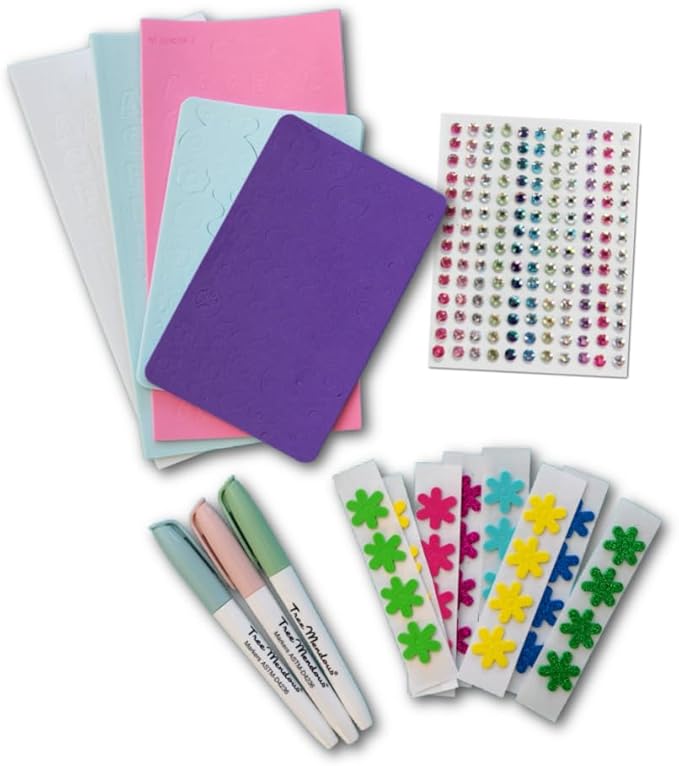 The Eggmazing Egg Decorator Easter Egg-cessory Pack - Accessory Pack for Egg Decorating - Markers, Adhesive Jewels and Foam Stickers - Arts and Crafts Kit