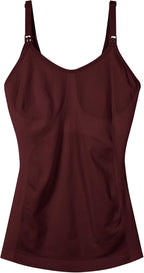 Women's Maternity Nursing Tank Tops with Built in Bra for Breastfeeding Camisoles Shirt 4Pack