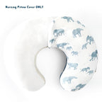 GRSSDER Nursing Pillow Cover Stretchy Minky Removable Nursing Covers for Breastfeeding Pillows, Ultra Soft Comfortable Slipcover for Boy and Girls, Stylish Elephant Pattern