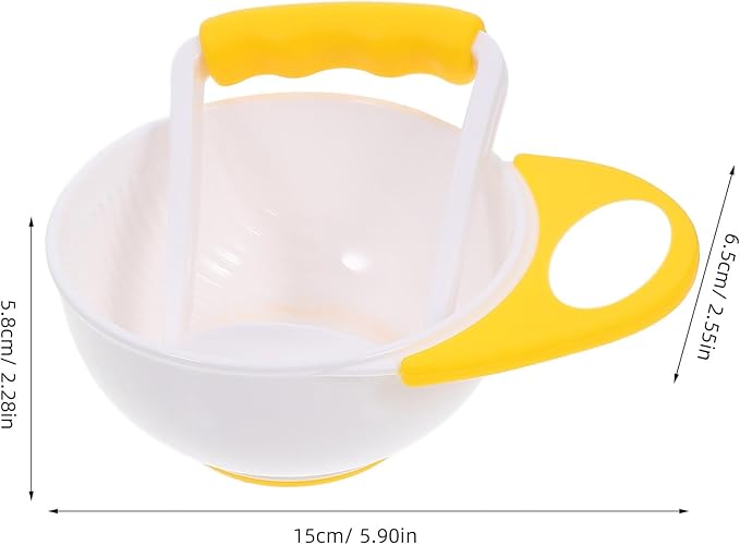 DOITOOL Mash and Serve Bowl, 2 Sets Food Masher Bowl Food Mill Portable Masher Maker for Baby