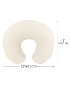 Nursing Pillow Covers, Muslin Nursing Cover for Breastfeeding Pillows, Comfortable for Baby Girls and Boys (Pale Yellow)