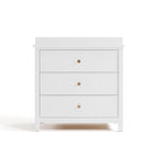 Graco Sasha 3-Drawer Chest with Changing Table Topper (White) – GREENGUARD Gold Certified, Nursery Bedroom Wood Chest with Spacious Storage, Interlocking Drawer System, Pre-Installed Tracks