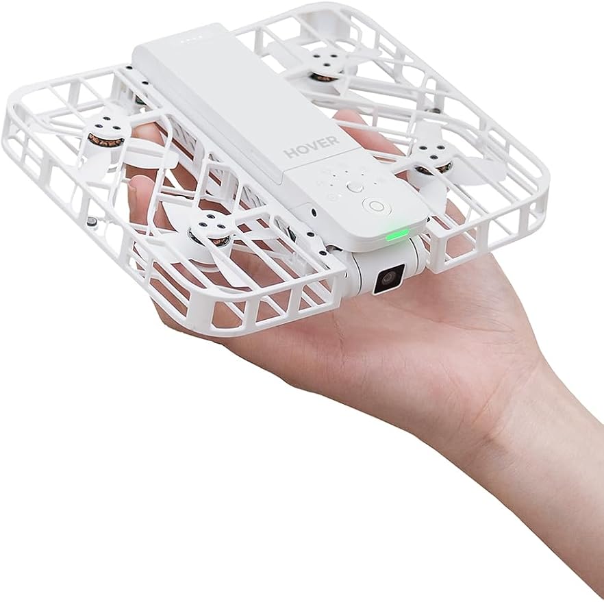 X1 Drone with Camera, Self-Flying Camera Drone with Follow Me Mode, Foldable Mini Drone with HDR Video Capture, Palm Takeoff, Intelligent Flight Paths, Hands-Free Control White (Standard)