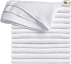 High Absorbancy Reusable Flat Cloth Diapers, Soft & Safe 27 X 27 100% Cotton Burp Cloth, Also Great to Clean Mirrors (18)