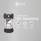 LÍLLÉbaby Complete All Seasons Ergonomic 6-in-1 Baby Carrier Infant to Toddler with Lumbar Support (7-45 Pounds), 360 Degree Baby Wearing & Multi-Position, Inward & Outward Facing (Etch)