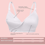 Supermom Hands Free Pumping and Nursing Bra - Hands Free Nursing Bra for Pumping - Breastfeeding Bras for Women