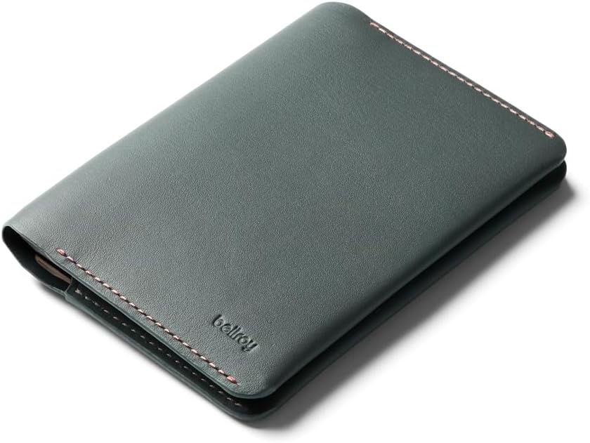 Bellroy Passport Cover (slimline travel wallet/pouch with card slots and space for cash plus travel documents) - Everglade