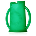 Original Squeeze Proof Flipping Holder with Open Bottom for Food Pouches & Juice Boxes - Multipurpose - Prevent Messes & Support Self-Feeding - Easy Grasping Handles - Made in USA