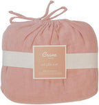 Crane Baby Fitted Sheet, Soft Cotton Fitted Sheet for Cribs and Nurseries, Beige Copper, 28”w x 52”h x 9”d