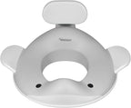 Kindsgut Potty Training Seat in whale design, designed in Germany, suitable for all toilet shapes non-slip toilet seat, Light Grey