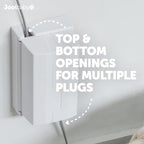 Outlet Cover Box for Child Safety (2 Pack) Duplex & Decorator Electrical Outlet Plates, Concealed Access Buttons, and Spacious Compartment - Jool Baby