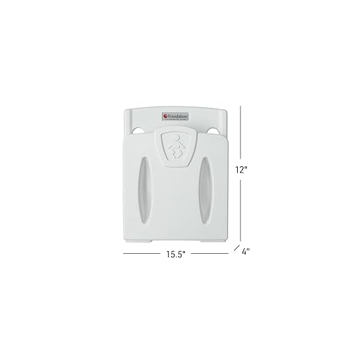 Foundations Toddler Wall Safety Seat for Public Restrooms, Compact Design, Durable & Easy to Clean Polyethylene, 5806086 - Light Gray