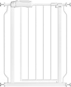 Fairy Baby Narrow Baby Gate 27 Inch to 29 Inch Wide, Small Auto Close Walk Through Safety Gates Pressure Mounted for Stairs Doorways Kids or Pets,White