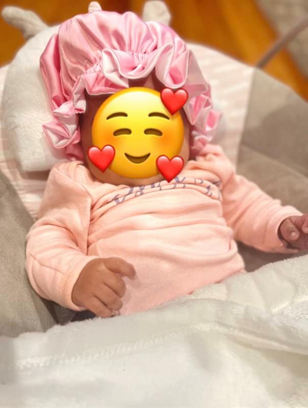 AKISS Baby Infant Newborn Toddler Satin Silk Hair Bonnet for Baby Girl Boy Sleeping Kids Cap Hat