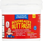 Boudreaux's Butt Paste Maximum Strength Diaper Rash Cream, Ointment for Baby, 14 oz Flip-Top Jar (Pack of 2)