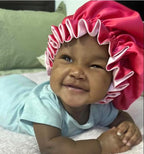 AKISS Baby Infant Newborn Toddler Satin Silk Hair Bonnet for Baby Girl Boy Sleeping Kids Cap Hat