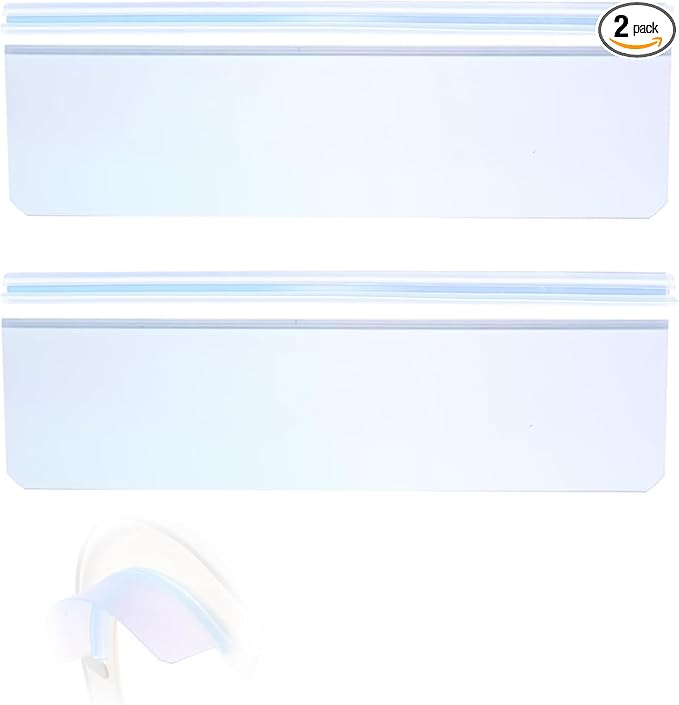 Toilet Seat Urine Splash Guard Set Prevents Spillage，Easy to Clean, Portable Toilet Urine Shield for Boys Bathroom Training Urine Deflector Splash Shield for Kids Adults Toilet Splash Guard (2)