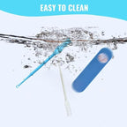 Double Sided Nose Hair Knife, 2-in-1 Nasal Hair Cutter, Nostril Hair Remover Tool, Portable Manual 360° Rotating Nose Hair Trimmer with Ear Picker for Women Men (3Pcs)