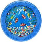 Musfunny Ocean Drum Wave Bead Drum Gentle Sea Sound Music Gift Musical Educational Sea Sound Drum Tool for Kid Child Baby (Blue)