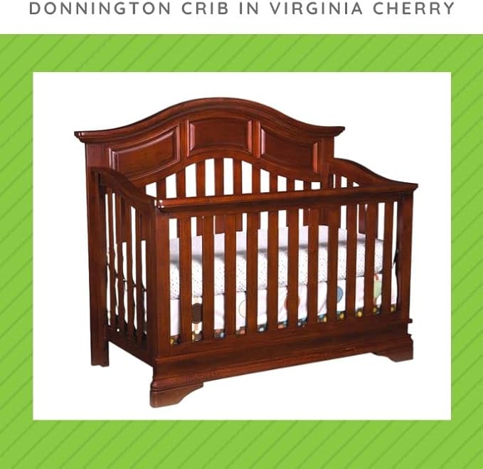 Full-Size Conversion Kit Bed Rails for Westwood Design Convertible Cribs - Solid Wood Rail - Toddler and Adult Bed Rail for Full-Size - Essential Nursery and Baby Furniture (Virginia Cherry, Option 1)