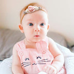 Baby Girl Nylon Headbands Flower Hair Bows Accessories-Elastic Hair Band Crown Handmade FLoral Wraps Birthday Gifts for Girls Newborn Infant Toddler 3Pcs