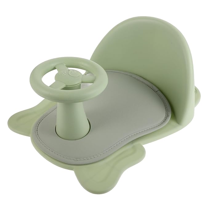 Didiseaon Baby Bath Seat for Tub Non-Slip Toddler Bathing Chair Adjustable Infant Shower Seat for Boys and Girls 1-3 Years Old Safe and Comfortable Bathing Support