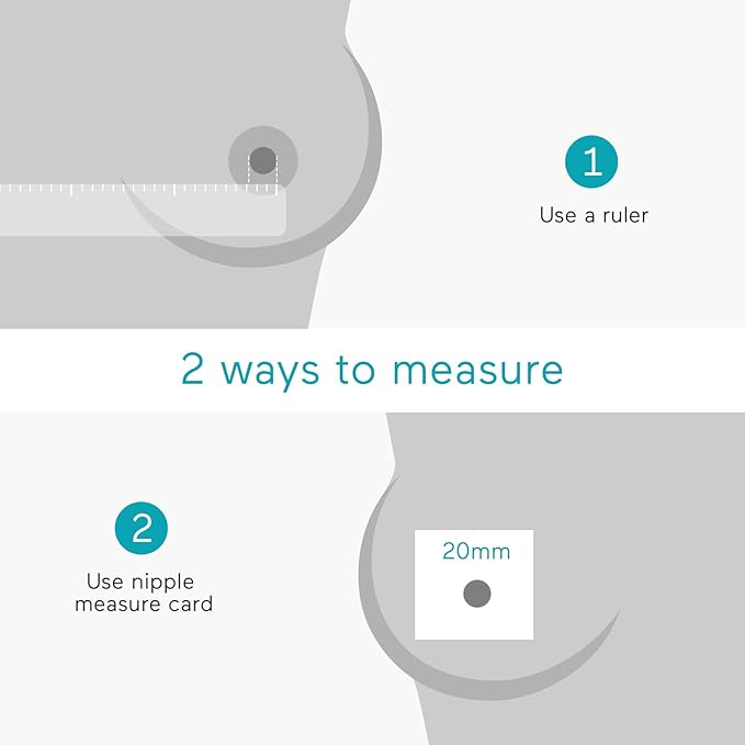 Paruu P10 Flange Insert 24mm, Original Breast Pump Parts, Wearable Breast Pump Replacement Accessories, 2 Pack