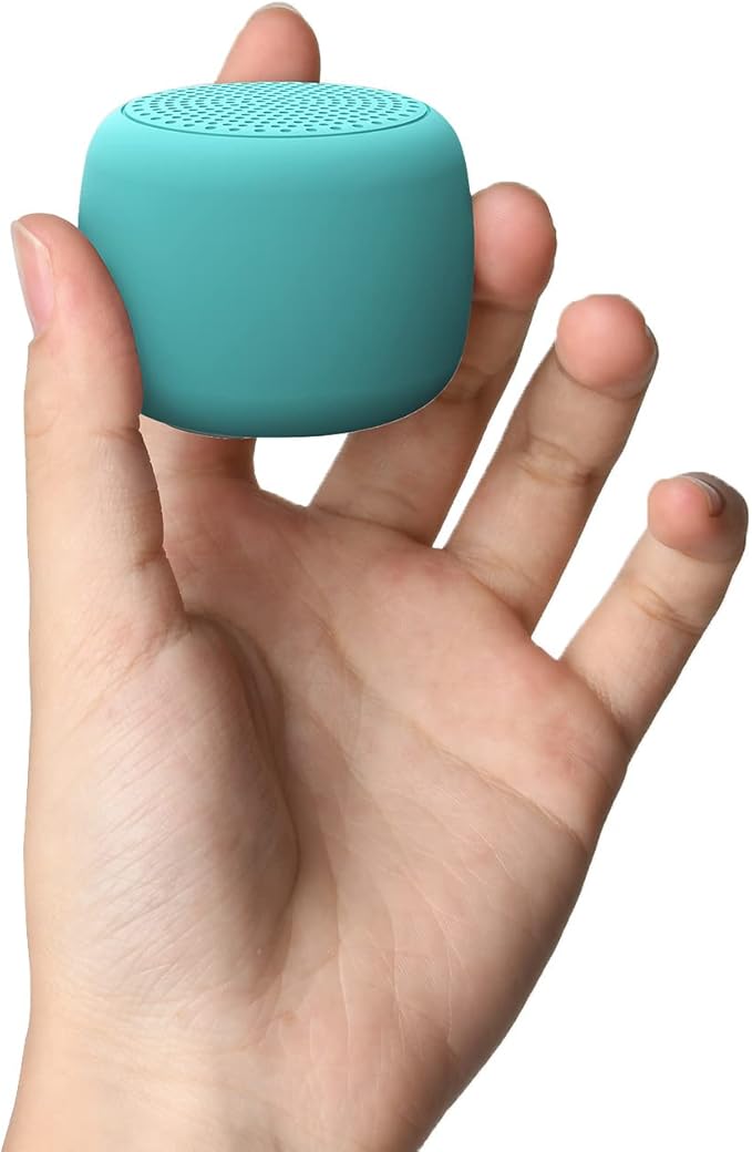 Babelio White Noise Sound Machine for Adults Kids Baby, Mini, 15 Non-looping Sounds, Timer, Memory Function, Easy to Pocket and Travel Cyan