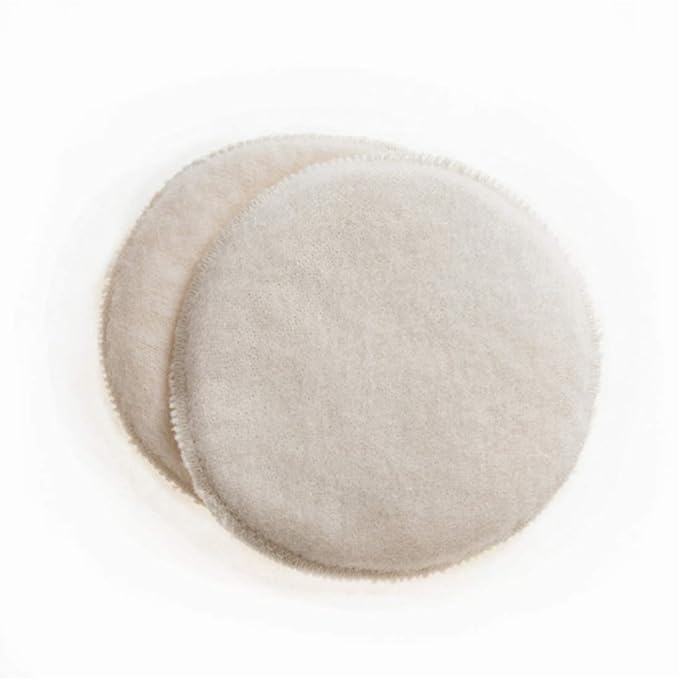 Soothingly Soft Merino Wool Nursing Pads, Style Softline, Extra Thickness, 5 in. Diameter