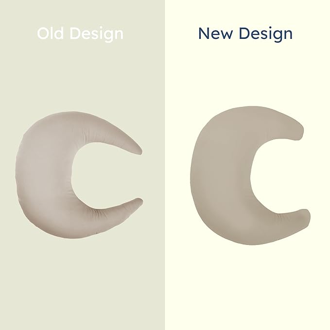 snuggle me Organic Nursing Pillow (New 2025 Design) | Bottle & Breastfeeding Pillow with Organic Cotton Cover & Fiberfill, Machine Washable Feeding Pillow, Newborn Essentials Must Haves (Birch) - v2