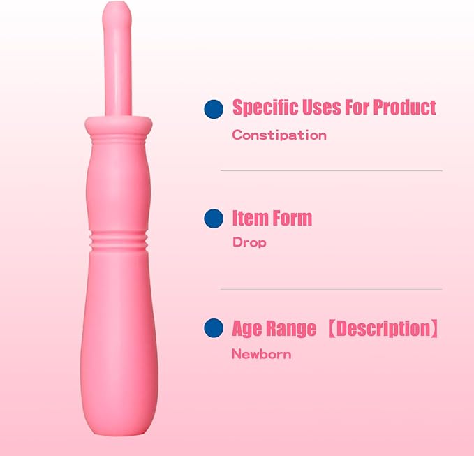 Gas and Colic Reliever for Babies, 20 Count Natural Solution Effective Instant Constipation Gas Relief for Babies Boys Girls Colic and Gas Relief, Pink