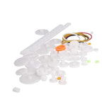 Fielect 75 Type Plastic Gears Kit - Crown, Reduction, Worm Gears for DC Motor DIY Model Toys