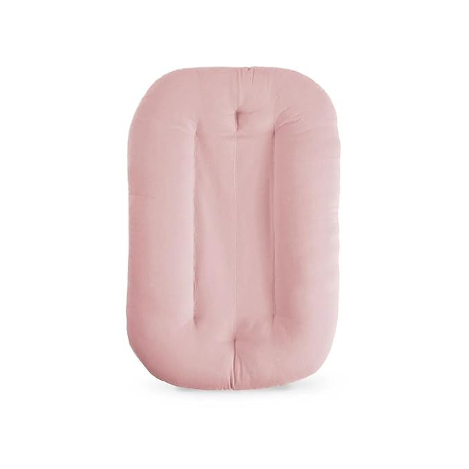 Baby Lounger for Newborn, Bionic Design Baby Lounger, Soft Organic Cotton Breathable Lounger for Infants 0-18 Months (Pink)