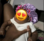 AKISS Baby Infant Newborn Toddler Satin Silk Hair Bonnet for Baby Girl Boy Sleeping Kids Cap Hat