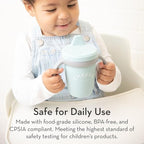 Sippy Cup by Bella Tunno, Silicone Training Cup with Transition Handles for Infants, Toddlers & Kids, Babies 6-12 Months & Toddlers 1-3 Years, Boys & Girls, Sippin’ Pretty, 8 oz