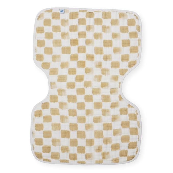 Little Unicorn Cotton Muslin Burp Cloth - Adobe Checker