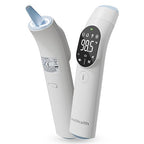 Thermometer for Adult and Kid, Ear and Forehead Thermometer - Fever Alarm, 1 S Reading, Mute Function, ℉/℃ Swichable, 40 Readings Memory, Magnetic Cover, LED Probe Light, HD LED Screen