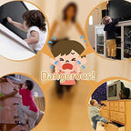 UCEC 2 Pack Adjustable TV Safety Straps, No-Drill Adhesive Anti-Tip Furniture Anchors for Baby Proofing, Flat Screens Fix to Wall,Cabinet,Stand Or Desk, Earthquake Straps