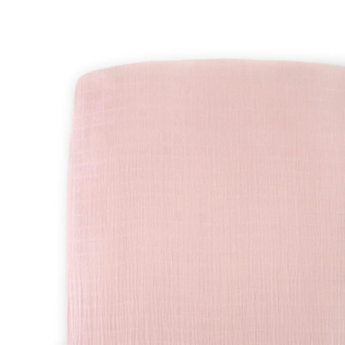 New LU Light Pink Playful Print Crib Sheet