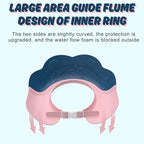 Baby Shower Cap - Waterproof Bath Visor for Toddlers 1-3 Years, Extra Soft Silicone Hair Washing Hat for Kids, Keep Water Out of Eyes(Animal Design) (Pink)