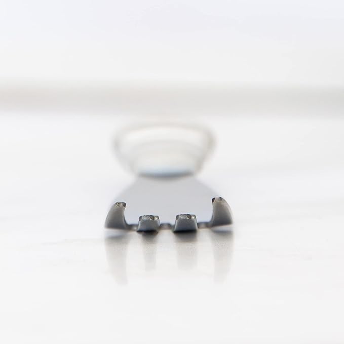 Bumkins Toddler Utensils, Kids Size Fork and Spoon Set, Silicone and Stainless-Steel Training Silverware, Angled Forks / Sporks for Self-Feeding, Children Hold Learning to Eat, 18 Months Up, Marble