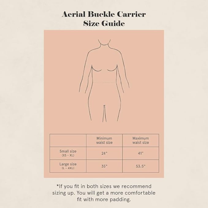 WildBird - Aerial Carrier - 7 to 45 lbs - for Moms, Dads & Caregivers - 100% Natural European Linen Fibers - Versatile & Adjustable - Large Size - Acadian Fabric