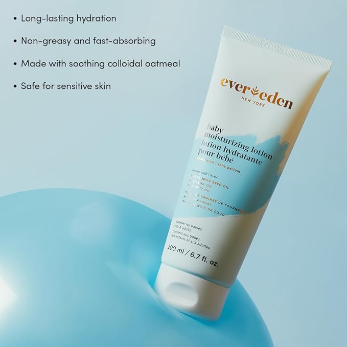 Evereden Baby Bathtime DUO: Baby Lotion for Newborn and 2-in-1 Newborn Shampoo and Body Wash Set - Soothing, Cleansing, & Hydrating Shampoo and Lotion