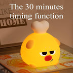 ATSUI Cute LED Night Light for Kids, Squishy Dog Design, 3 Level Dimmable, Food Grade Silicone Construction